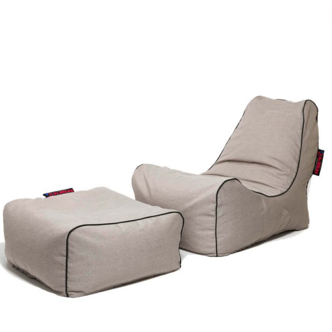 Dr.Relax Sofa +Puff Babzsákfotel - bézs