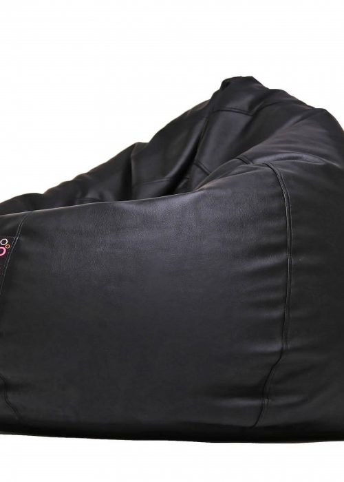 Dr.Relax Basic Babzsákfotel Textilbőr Fekete