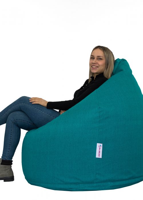 Comfort Babzsákfotel Bútorszövet Türkiz