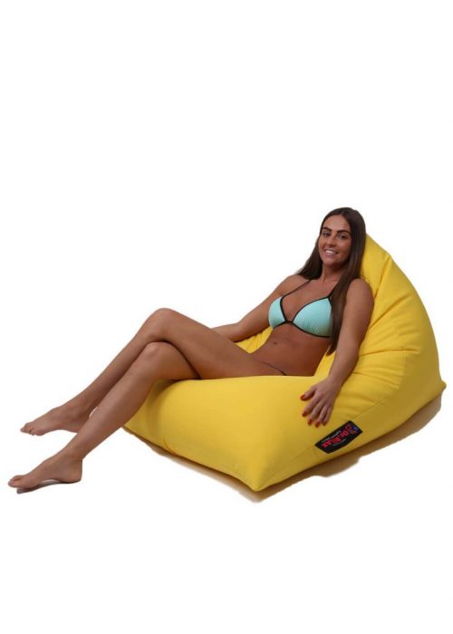 Dr.Relax Chill sportszövet babzsákfotel sárga