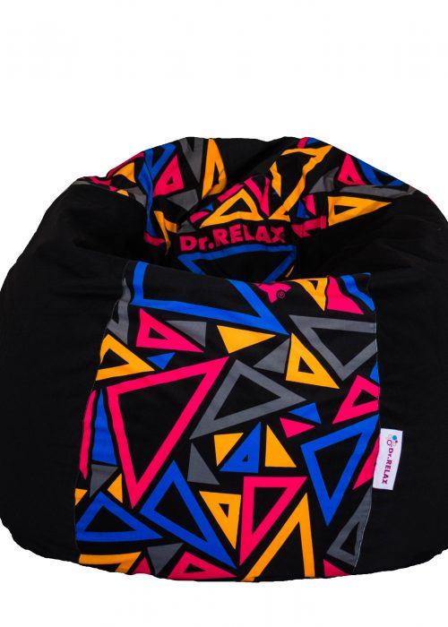 Dr.Relax Basic Babzsákfotel Prizma Design fekete