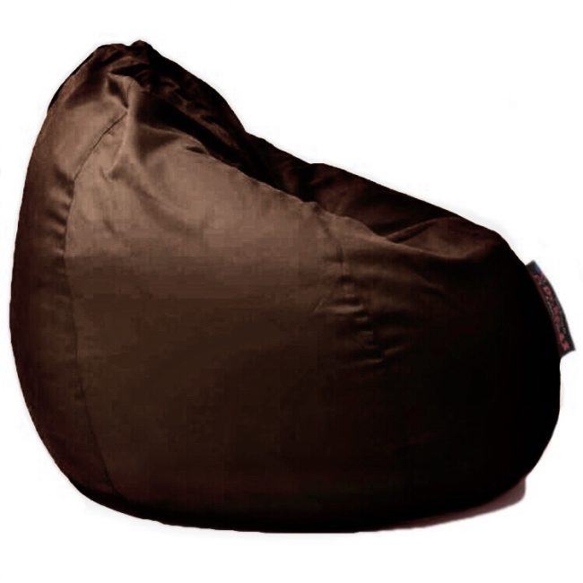Basic sportszövet babzsákfotel sötétbarna